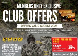Bass Pro Shops August Club Flyer Aug 01 – Aug 31, 2025