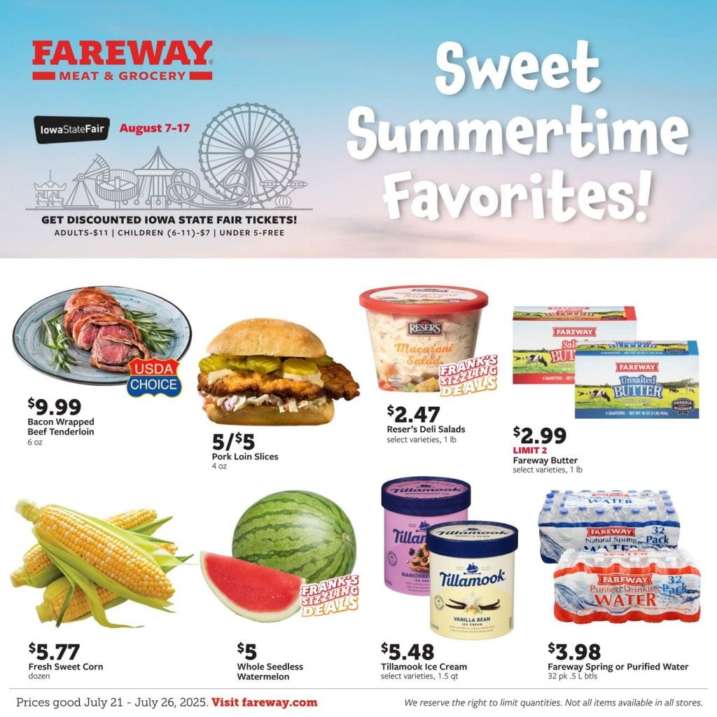 Fareway Weekly Ad Jul 21 – Jul 26, 2025