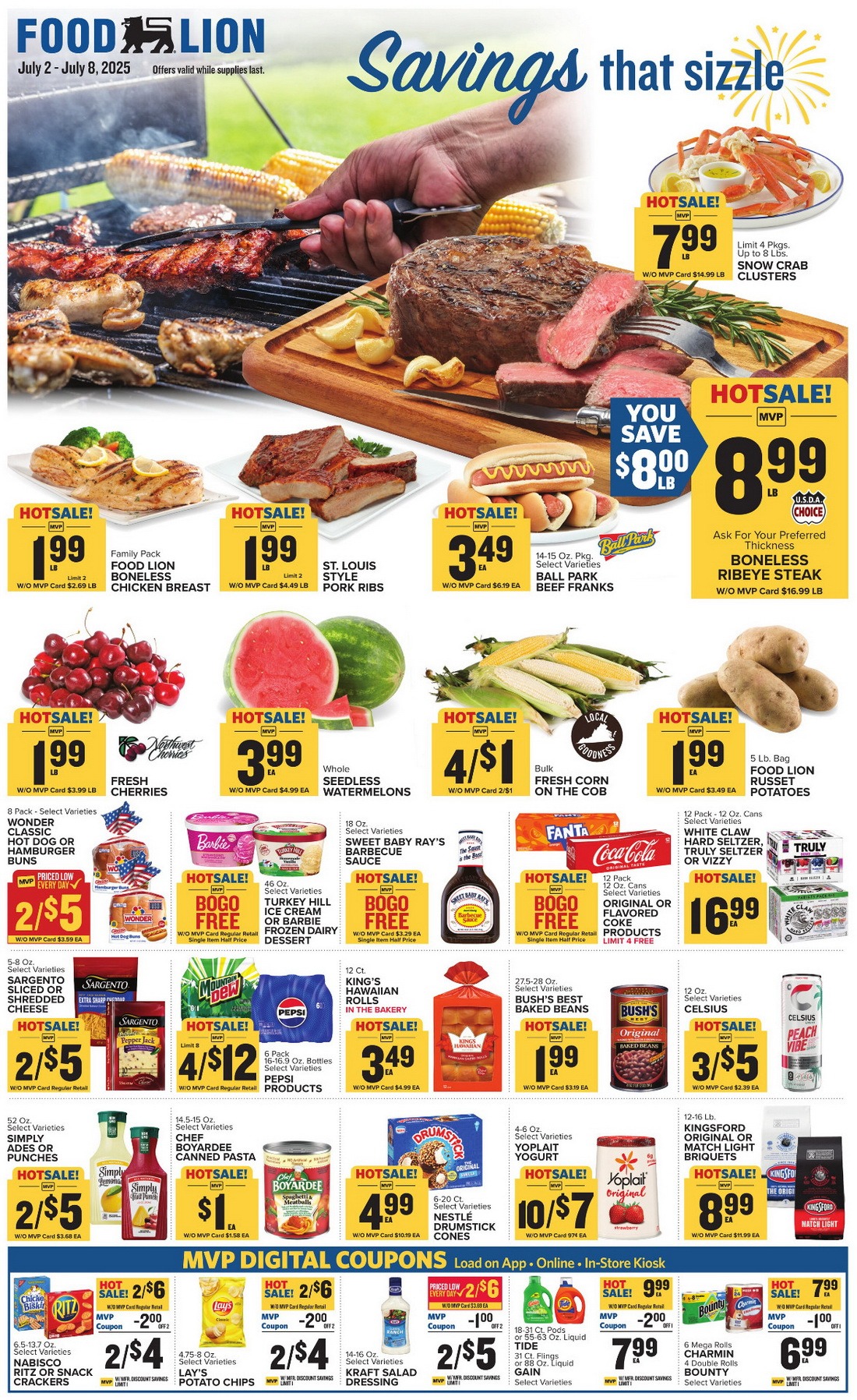 Food Lion Weekly Ad Jul 02 Jul 08, 2025