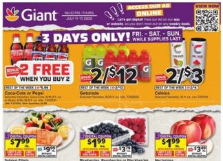 Giant Food Weekly Ad Jul 11 – Jul 17, 2025