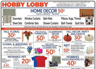 Hobby Lobby Weekly Ad Jul 06 – Jul 12, 2025