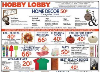 Hobby Lobby Weekly Ad Jul 27 – Aug 02, 2025