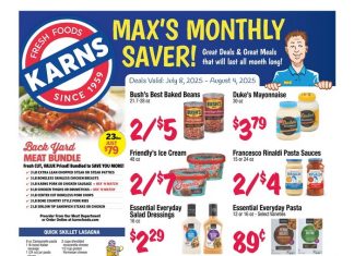 Karns Quality Foods Monthly Ad Jul 08 – Aug 04, 2025