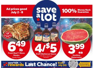 Save A Lot Weekly Ad Jul 02 – Jul 08, 2025 (4th of July Promotion Included)