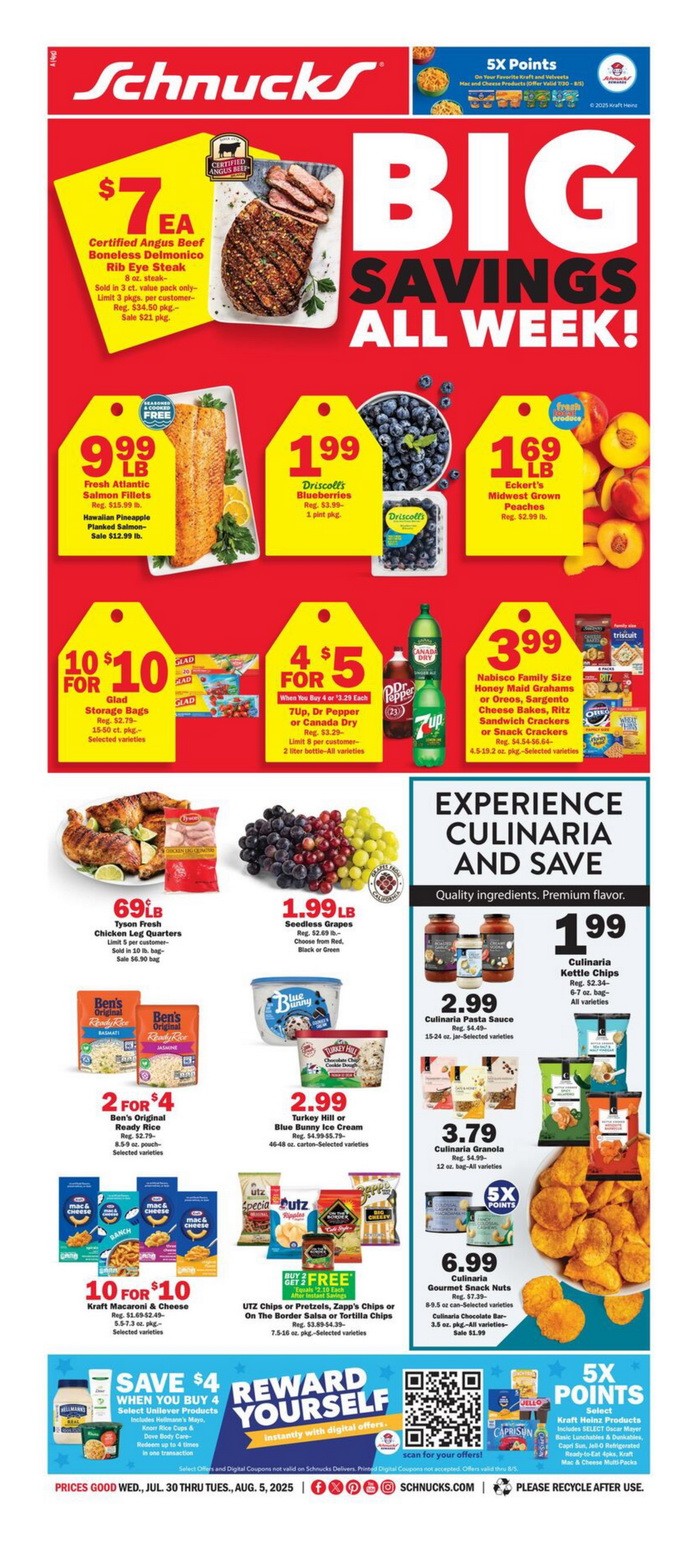 Schnucks Weekly Ad Jul 30 Aug 05, 2025