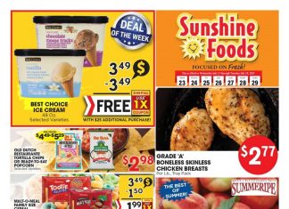 Sunshine Foods Weekly Ad Jul 23 – Jul 29, 2025