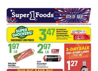 Super 1 Foods Weekly Ad Jul 02 – Jul 08, 2025 (4th of July Sale Included)