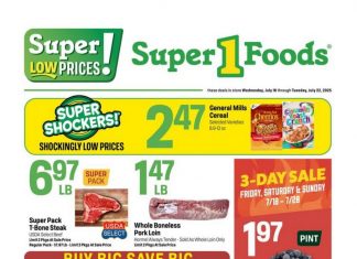 Super 1 Foods Weekly Ad Jul 16 – Jul 22, 2025