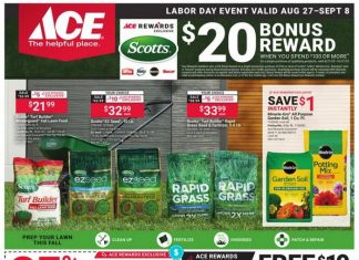 ACE Hardware Labor Day Event Ad Aug 27 – Sep 08, 2025