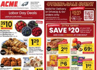 ACME Weekly Ad Aug 29 – Sep 04, 2025 (Labor Day Promotion Included)