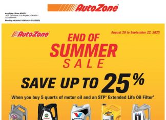 AutoZone Monthly Ad Aug 26 – Sep 22, 2025