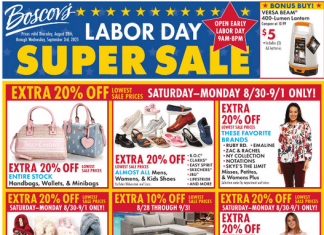 Boscov’s Weekly Ad Aug 28 – Sep 03, 2025 (Labor Day Promotion Included)