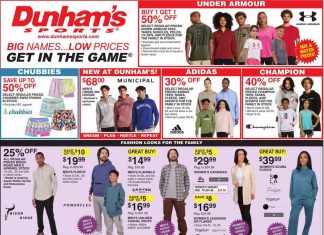 Dunham’s Sports Weekly Ad Aug 22– Aug 28, 2025