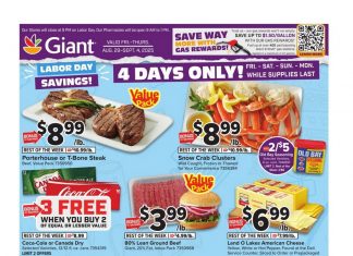 Giant Food Weekly Ad Aug 29 – Sep 04, 2025 (Labor Day Promotion Included)