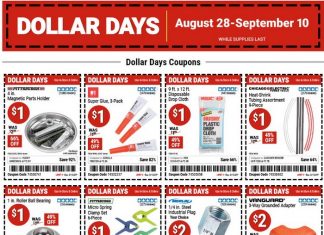 Harbor Freight Dollar Days Coupon Sale Aug 28 – Sep 10, 2025