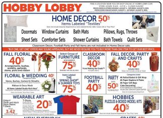 Hobby Lobby Weekly Ad Aug 03 – Aug 09, 2025