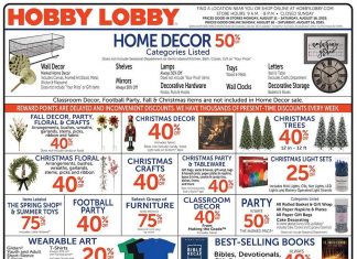 Hobby Lobby Weekly Ad Aug 10 – Aug 16, 2025