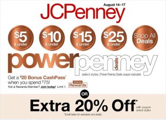 JCPenney Store Ad Aug 14 – Aug 17, 2025