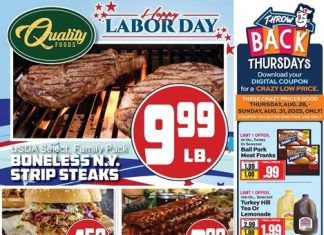 Quality Foods Weekly Ad Aug 27 – Sep 02, 2025 (Labor Day Promotion Included)