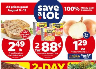 Save A Lot Weekly Ad Aug 06 – Aug 12, 2025