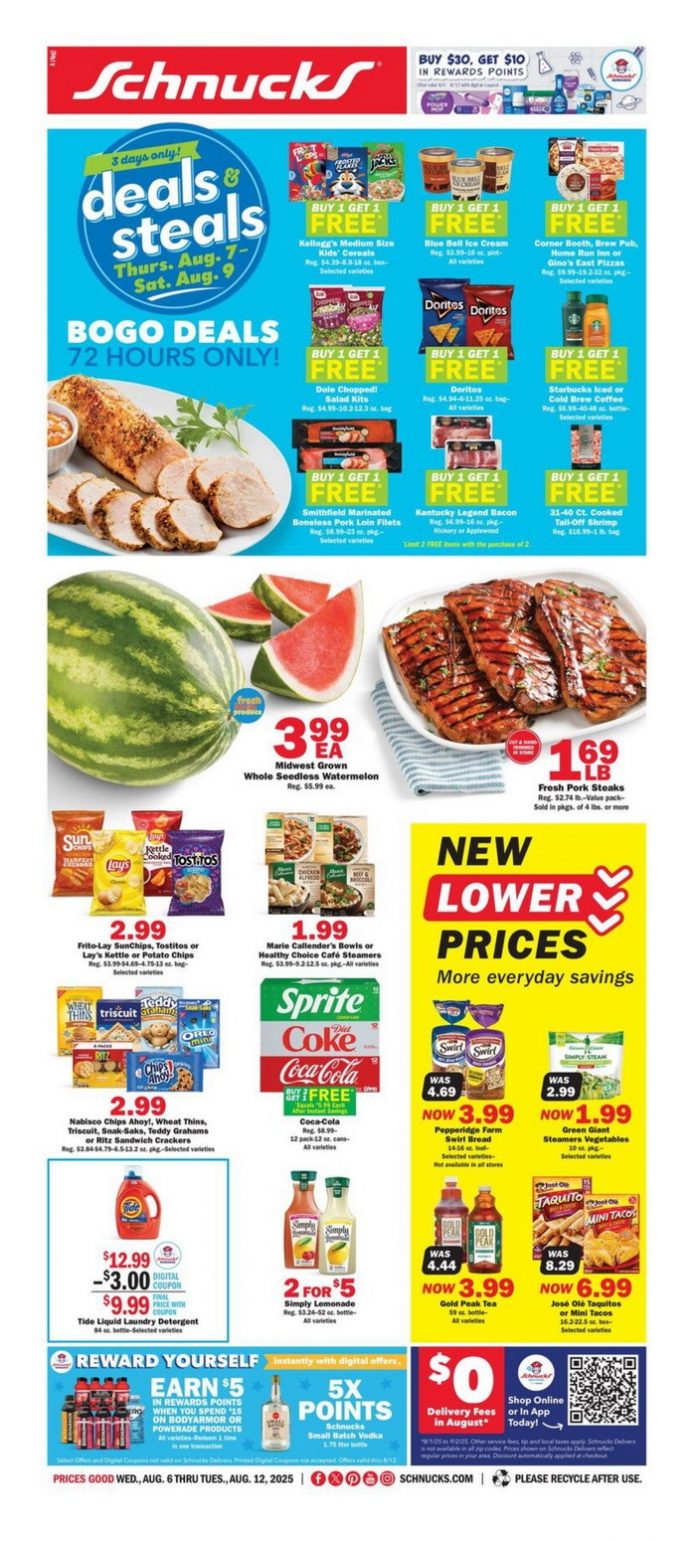 Schnucks Weekly Ad Aug 06 Aug 12, 2025