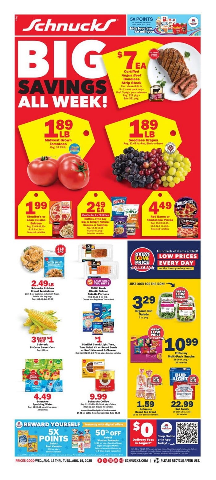 Schnucks Weekly Ad Aug 13 Aug 19, 2025