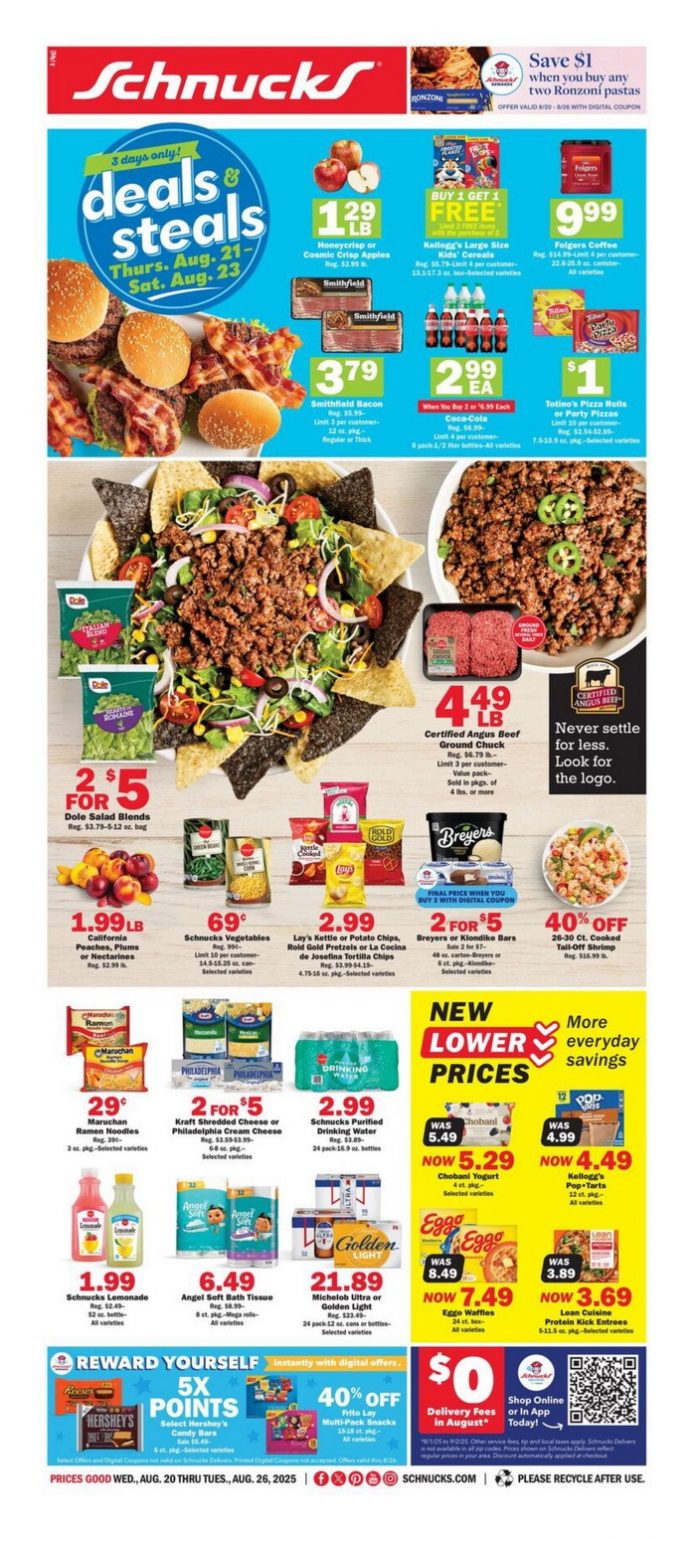 Schnucks Weekly Ad Aug 20 Aug 26, 2025