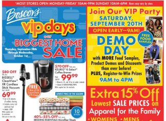 Boscov’s Weekly Ad Sep 18 – Sep 20, 2025 (Halloween Promotion Included)