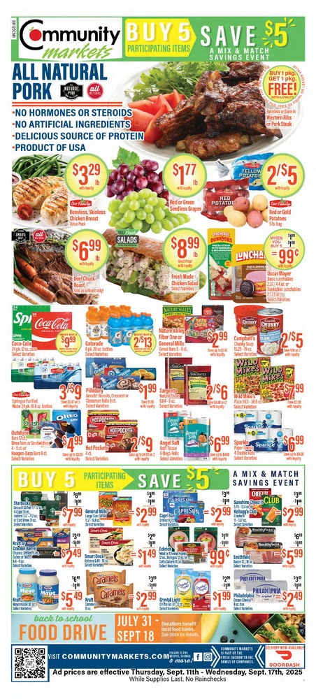 Community Markets Weekly Ad Sep 11 – Sep 17, 2025