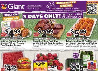 Giant Food Weekly Ad Sep 05 – Sep 11, 2025