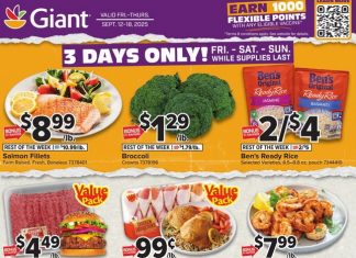 Giant Food Weekly Ad Sep 12 – Sep 18, 2025