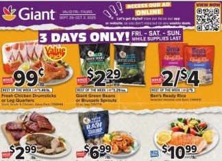 Giant Food Weekly Ad Sep 26 – Oct 02, 2025