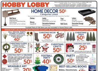 Hobby Lobby Weekly Ad Sep 07 – Sep 13, 2025