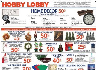 Hobby Lobby Weekly Ad Sep 21 – Sep 27, 2025