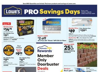 Lowe’s Pro Savings Ad Sep 15 – Sep 26, 2025