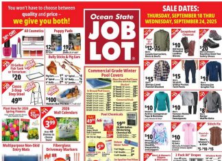 Ocean State Job Lot Weekly Ad Sep 18 – Sep 24, 2025