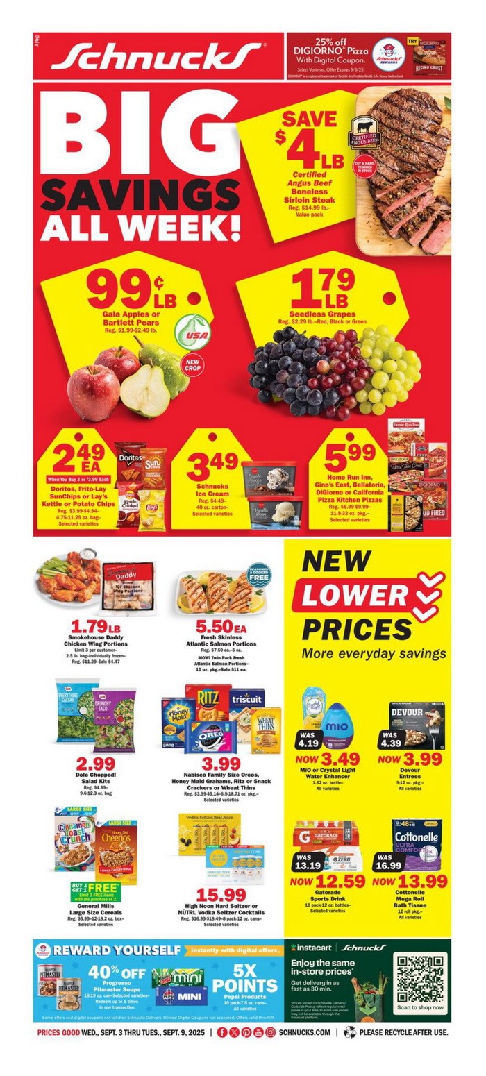 Schnucks Weekly Ad Sep 03 Sep 09, 2025