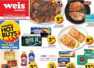 Weis Markets Weekly Ad Sep 25 – Oct 01, 2025