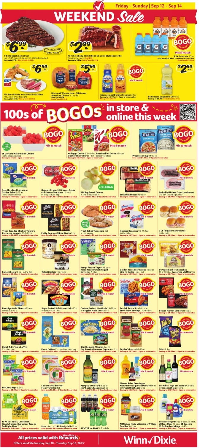 WinnDixie Weekly Ad Sep 10 Sep 16, 2025