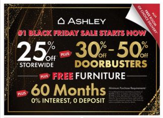 Ashley Furniture HomeStore Black Friday Sale Oct 28 – Dec 08, 2025
