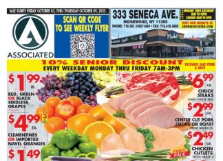 Associated Supermarkets Weekly Ad Oct 03 – Oct 09, 2025