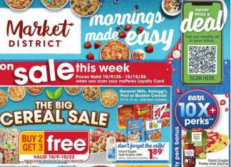 Giant Eagle Weekly Ad Oct 09 – Oct 15, 2025