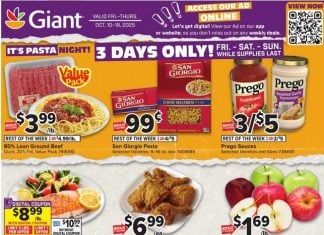 Giant Food Weekly Ad Oct 10 – Oct 16, 2025