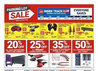 Harbor Freight Parking Lot Sale Oct 06 – Oct 12, 2025