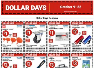 Harbor Freight Dollar Days Coupon Sale Oct 09 – Oct 22, 2025