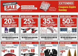 Harbor Freight Parking Lot Extended Coupon Sale Oct 17 – Oct 19, 2025