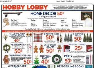 Hobby Lobby Weekly Ad Oct 05 – Oct 11, 2025