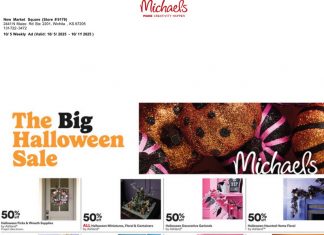 Michaels Weekly Ad Oct 05 – Oct 11, 2025 (Halloween Sale Promotion Included)