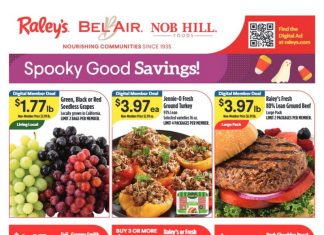 Raley’s Supermarkets Weekly Ad Oct 22 – Oct 28, 2025 (Halloween Promotion Included)