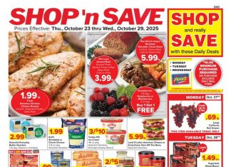 SHOP ‘n SAVE Weekly Ad Oct 23 – Oct 29, 2025 (Halloween Promotion Included)